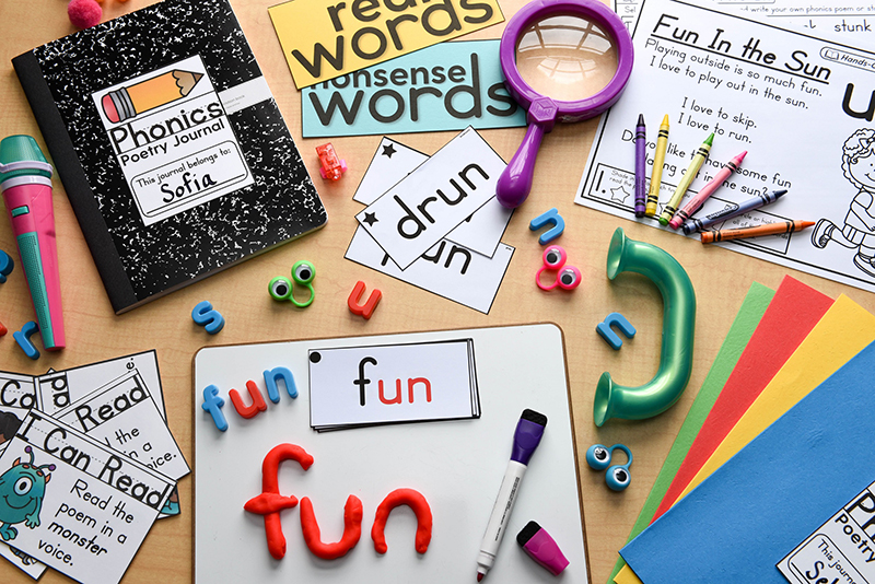 Interactive activities for phonics mastery
