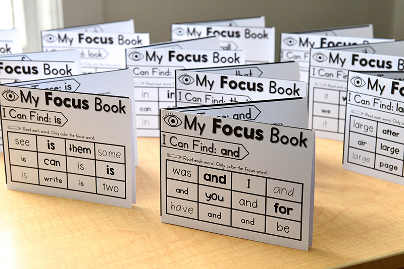 Fold & focus sight word books