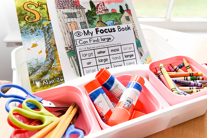 Word work desk caddies