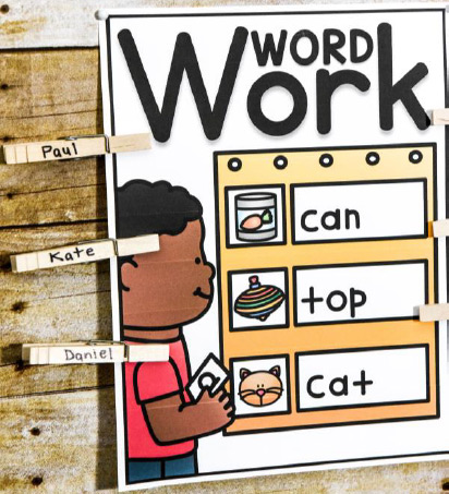 Word work cards