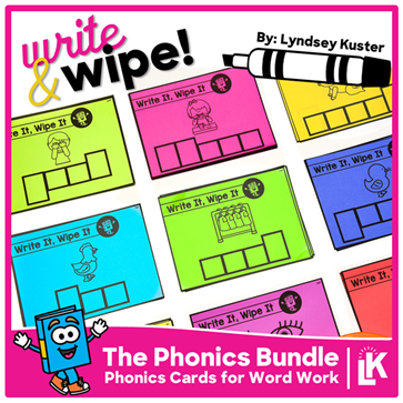 Write & Wipe phonics bundle