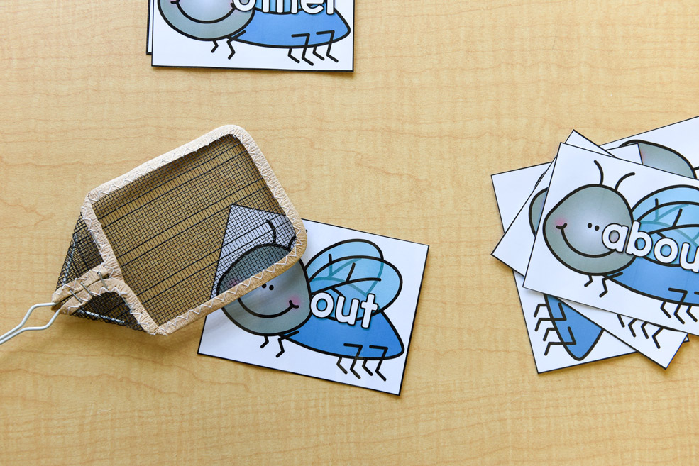 Learning materials: Sight word swat it