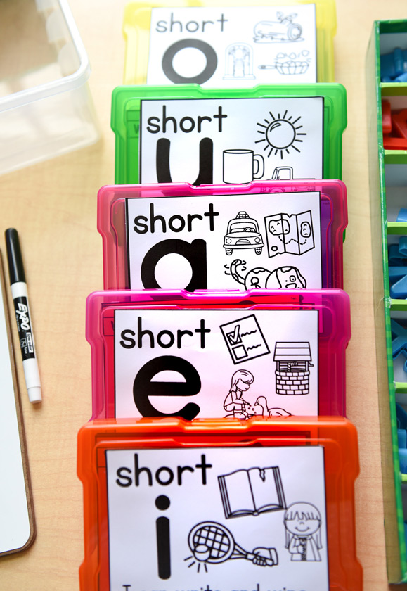 Phonics cards for word work
