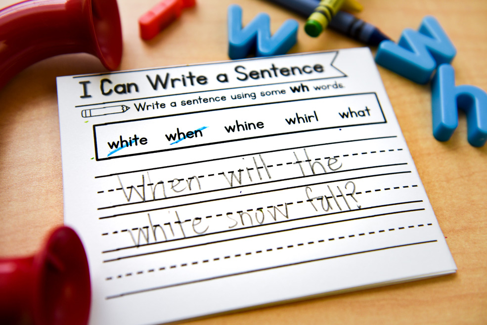 Write a sentence using the sound spelling