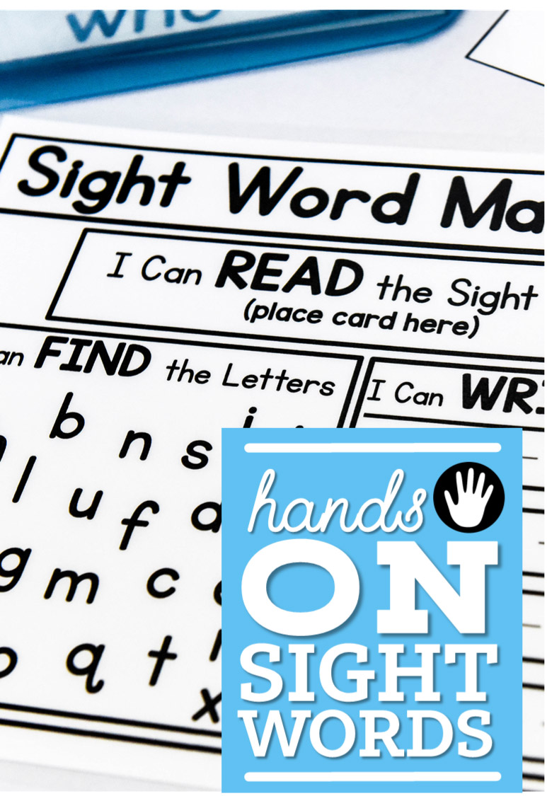 Hands-on sight word activities