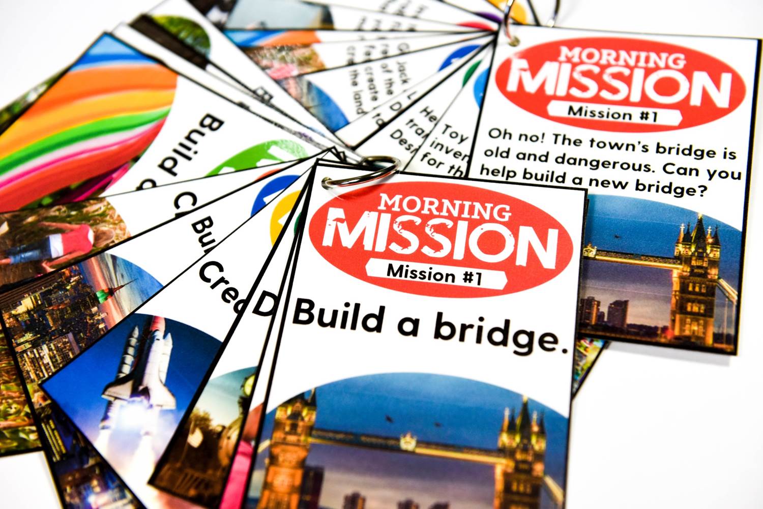 Morning mission task cards